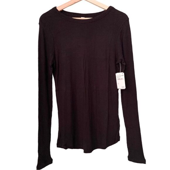 NWT Bp. Black Long Sleeve Rib T-Shirt in Size Extra Large - Picture 5 of 8
